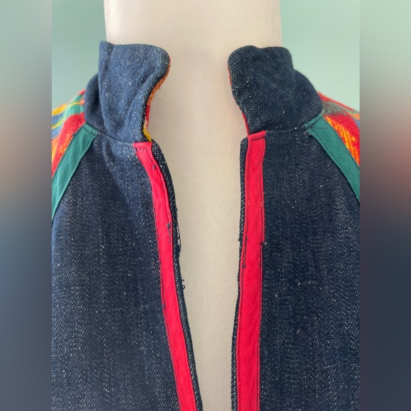 Vintage 1970s Retro Boho Denim Dress OOPS CALIFORNIA  Size 5/6 - Picture 5 of 9